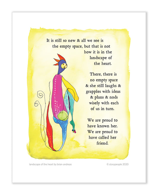 Landscape of the Heart (feminine) Color Wash 8x10