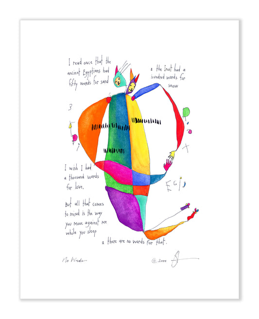 No Words 8x10