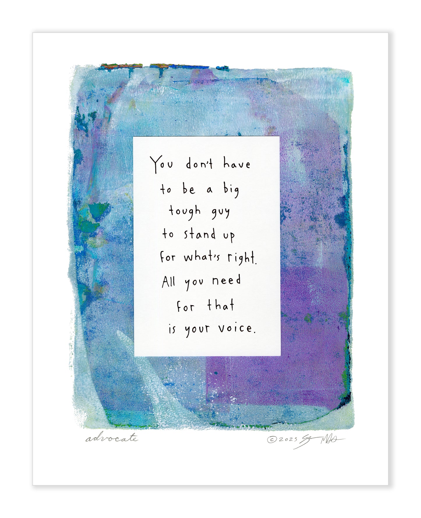 Advocate Gel Print 11x14