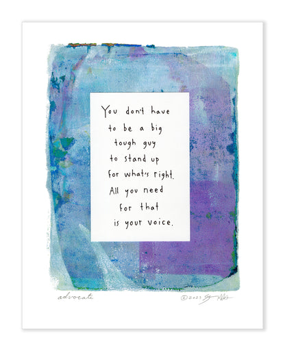 Advocate Gel Print 11x14
