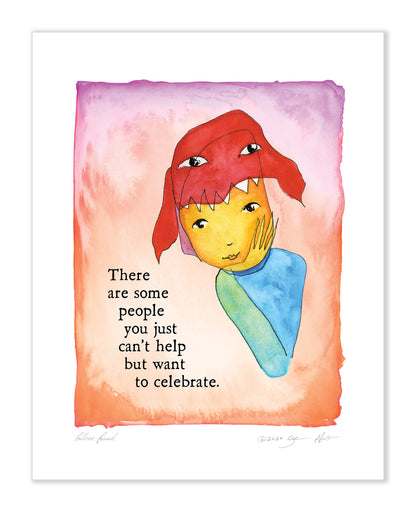 Balloon Friend Color Wash 11x14
