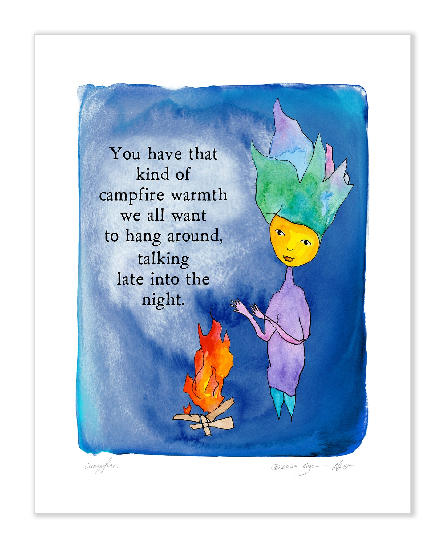 Campfire Color Wash 8x10