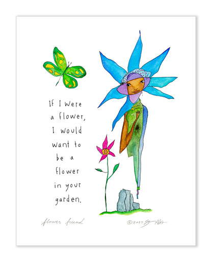 Flower Friend 11x14