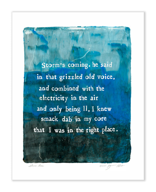 Storm Time Gel Print 11x14