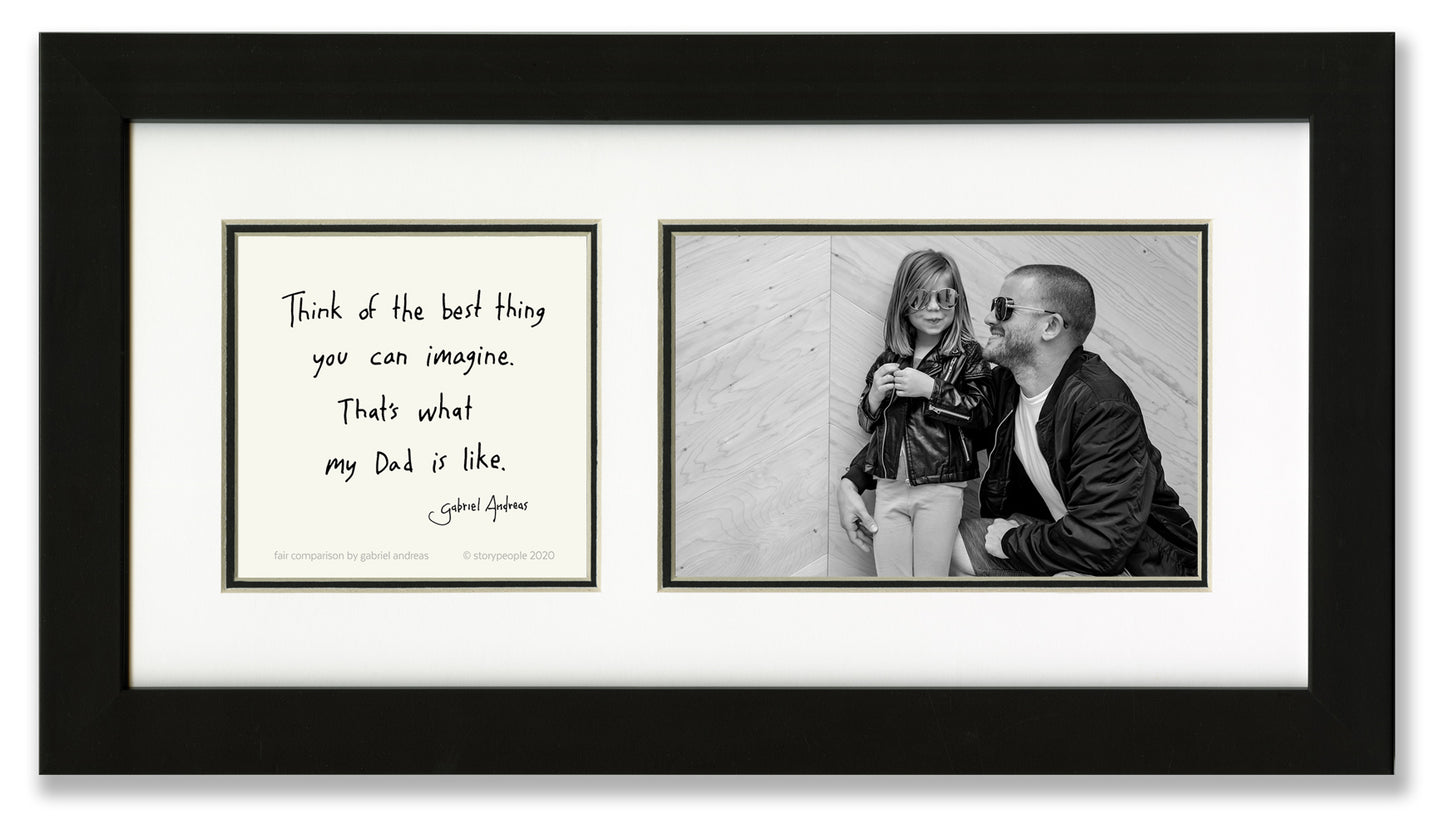Fair Comparison (Dad) Photo Frame