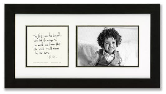 His Laughter Photo Frame
