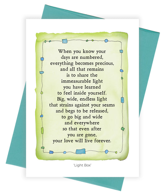 Light Box Card Pack of 6