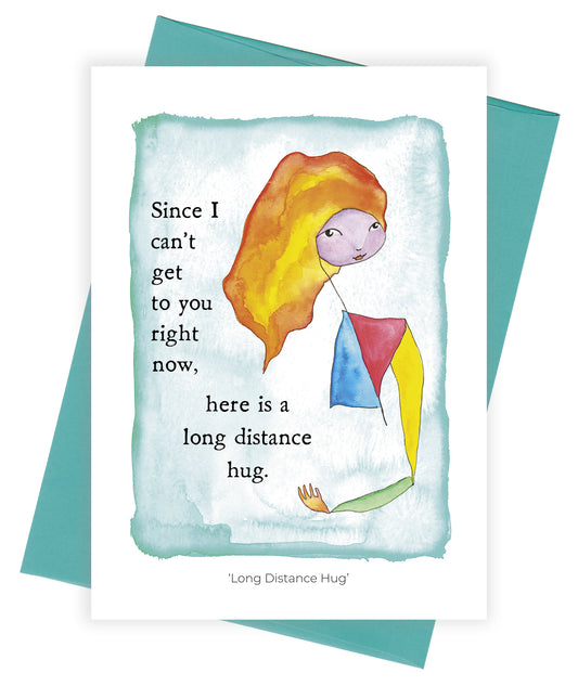 Long Distance Hug Card Pack of 6
