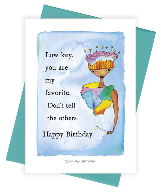 Low Key Birthday Card Pack of 6