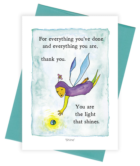 Shine Greeting Card Pack of 6