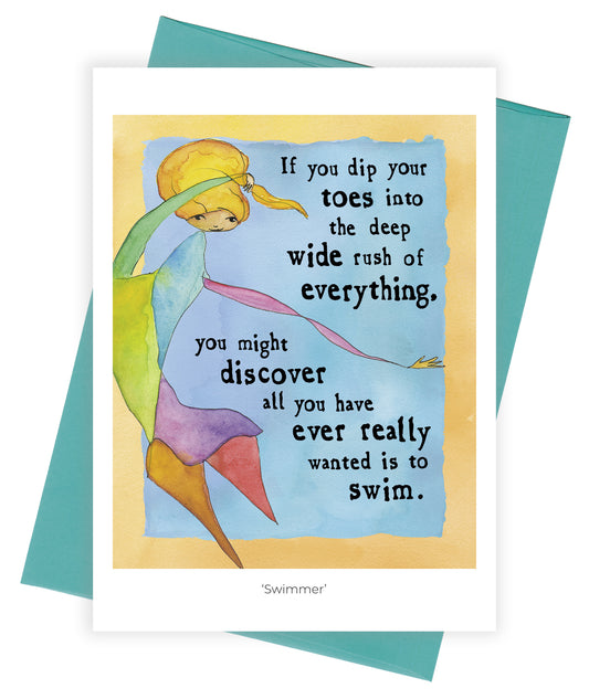 Swimmer Card Pack of 6