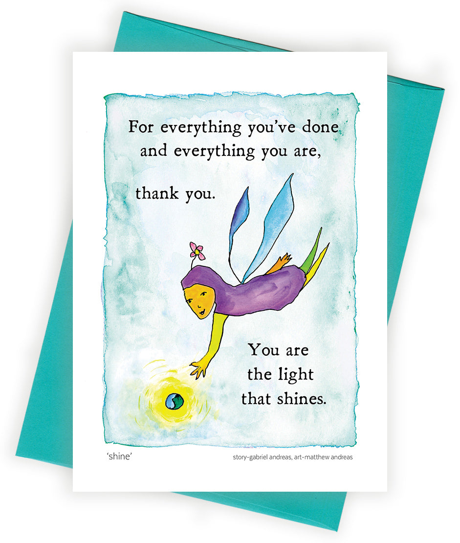 Shine Greeting Card Pack of 6