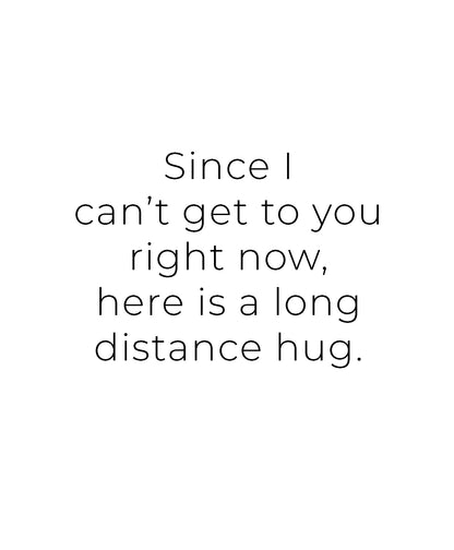 Long Distance Hug Card Pack of 6