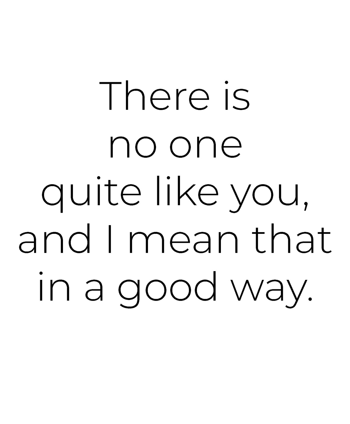 No One Like You Card Pack of 6